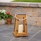 Smart Solar Smart Living 15 in. One Mantle Wood Newport Brown LED Candle Lantern, PK2 84044-LC - alternate 3